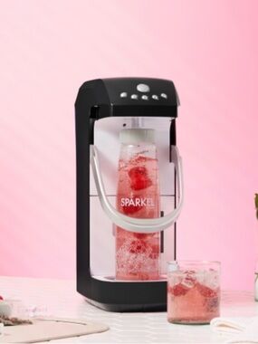 Spärkel Soda Maker Beverage System - Black - carbonated water no co2 tank needed